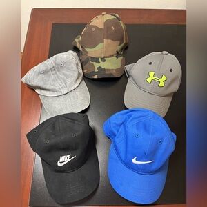 Child Nike, Under Armour and Miscellaneous Baseball Caps